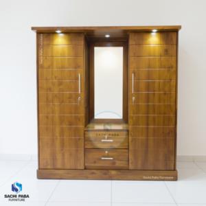 Two Door Mirror Wardrobe W-39