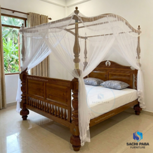 Wooden Canopy Bed B- 67