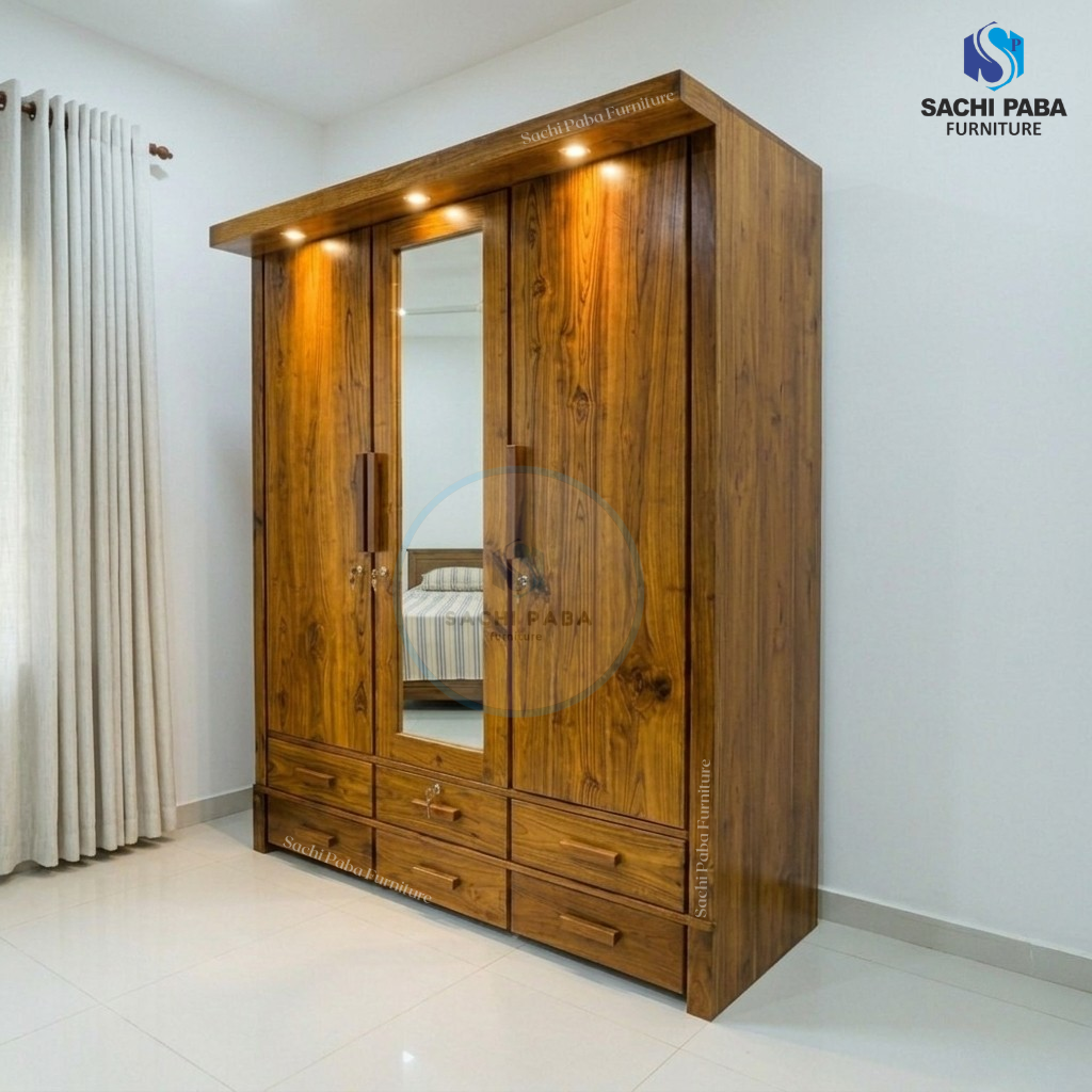 Three Door Wardrobe W- 87